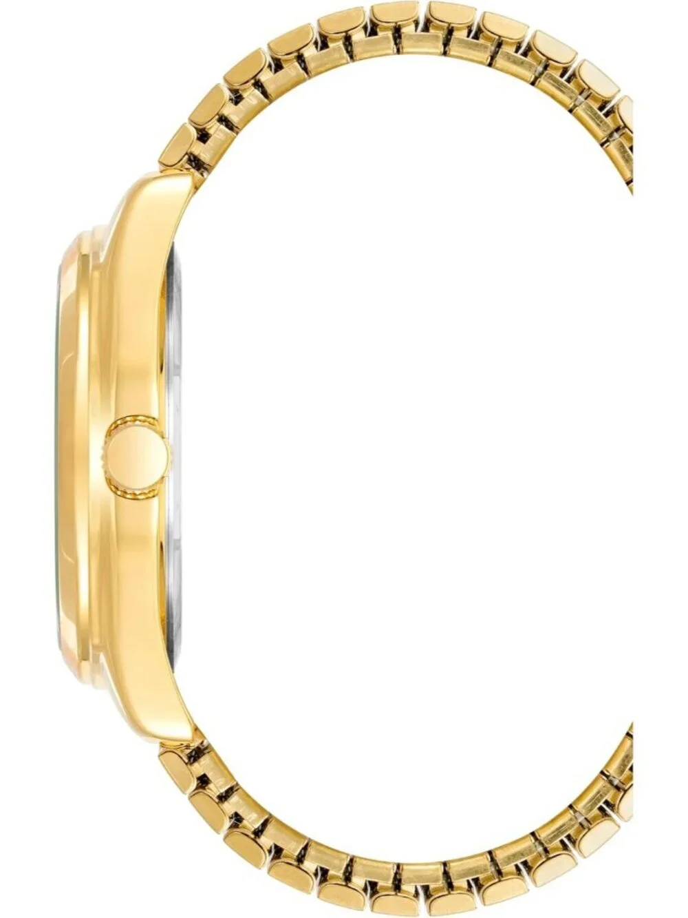 Men's Gold Analog Quartz Expansion Band Day-Date Function Luminous Round Watch